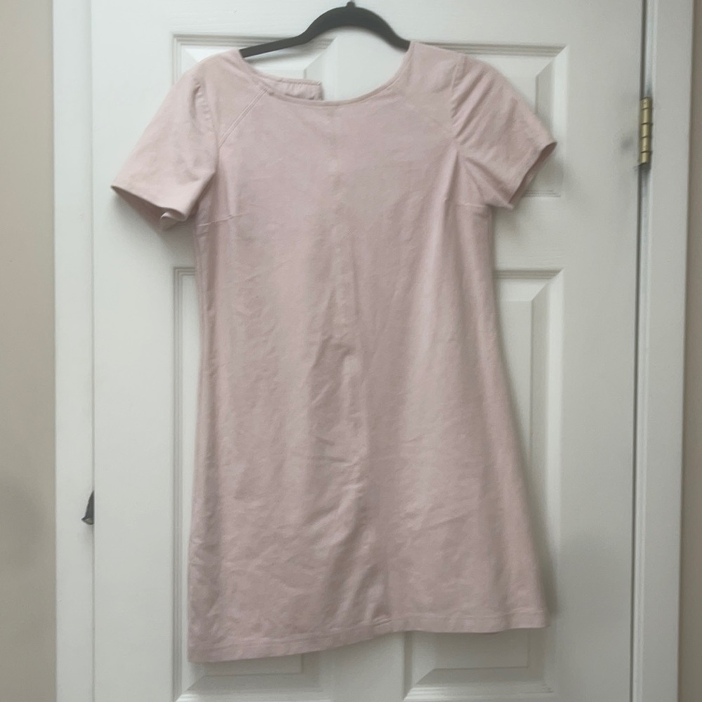 Suede mini dress